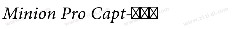 Minion Pro Capt字体转换